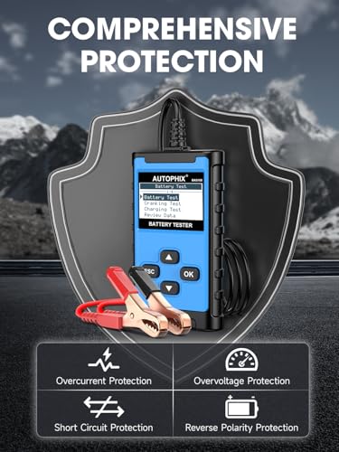 BAS100 12V 24V Car Battery Tester (Sky Blue)