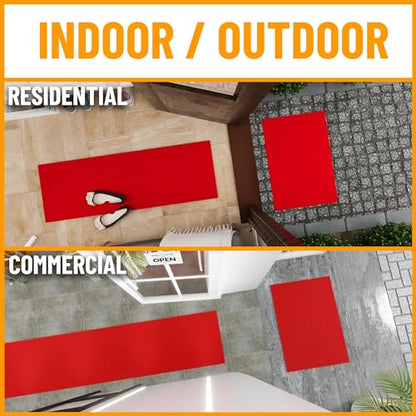 3x16 Hallway Runner Rug (Red / 2'7" x 16' (Runner))