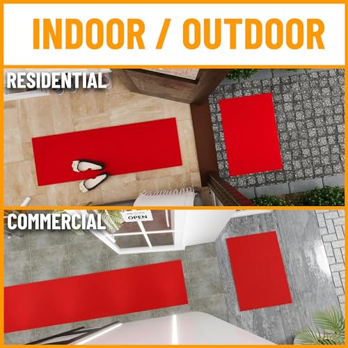 3x11 Hallway Runner Rug (Red / 2'7" x 11' (Runner))