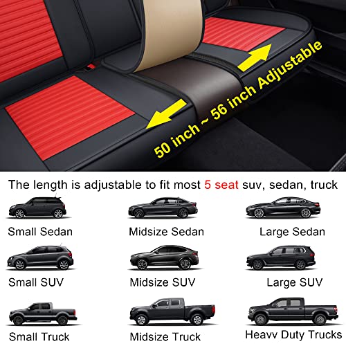 Car Seat Covers Full Set (Red+Black / Full set)