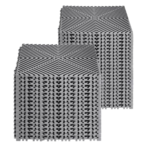 Interlocking Drainage Mat (Grey / 12 x 12 inch)