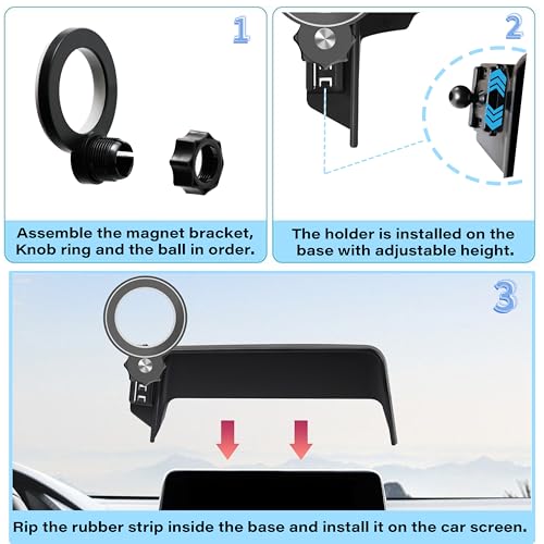Car Phone Holder for 2021 (for 21-26 Rogue/19-25 Altima/20-25 Sentra(8 Inch))