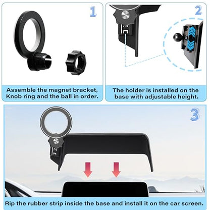 Car Phone Holder for 2021 (for 21-26 Rogue/19-25 Altima/20-25 Sentra(8 Inch))