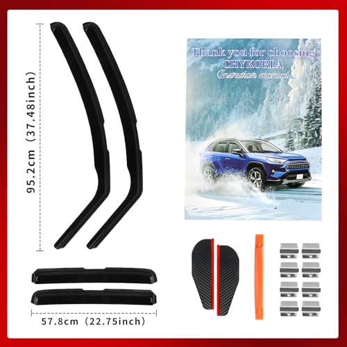 4PCS in Channel Window Rain Guards Fit for Chevrolet (For 2014-2023 Trax/13-23Encore)