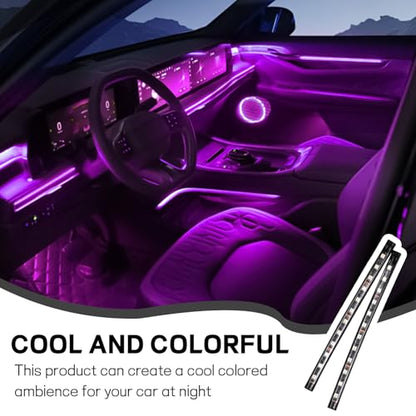 Car LED Strip Light (24 LED,Cigarette Lighter / pink purple)
