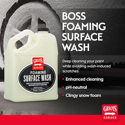 BOSS Foaming Surface Wash for Car Cleaning and Detailing (128 Fl Oz (Pack of 1))