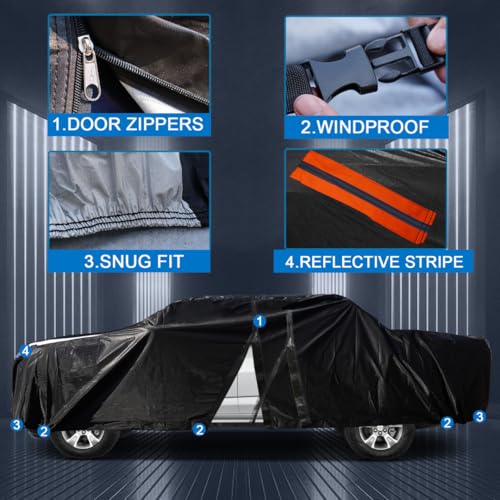 Chevrolet Silverado 3500HD Truck Cover Custom Fit 2001 (B.Fit Silverado 3500HD(2001-2026) Regular Cab LB / Black Truck Cover)