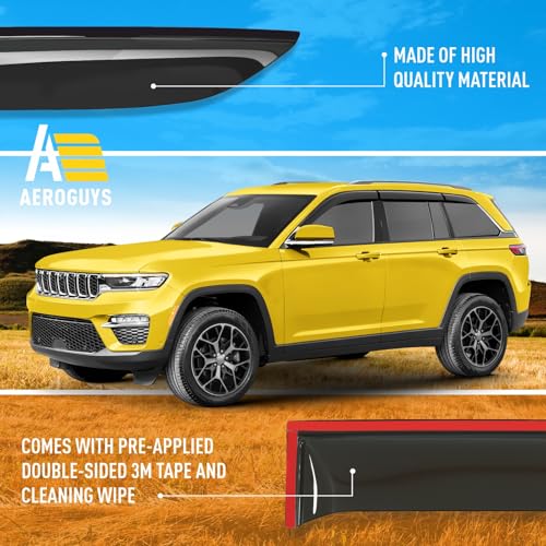 Extra Durable Window Deflectors Tape (For Jeep Grand Cherokee 22-26)