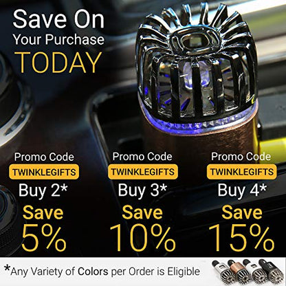 Car Air Purifier Ionizer (Matte Copper)