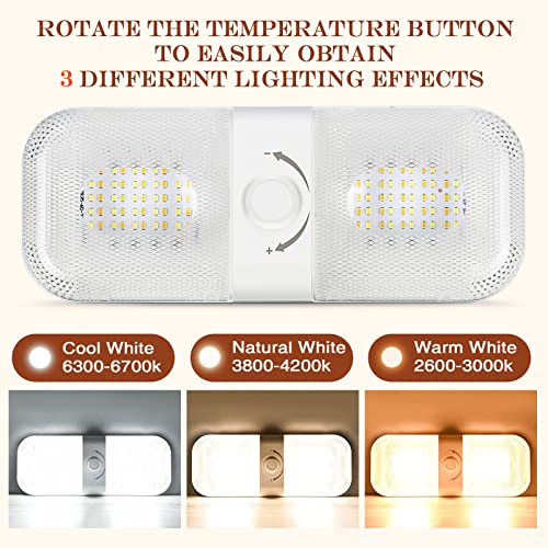 10 Pcs RV LED Dome Lights 1700LM