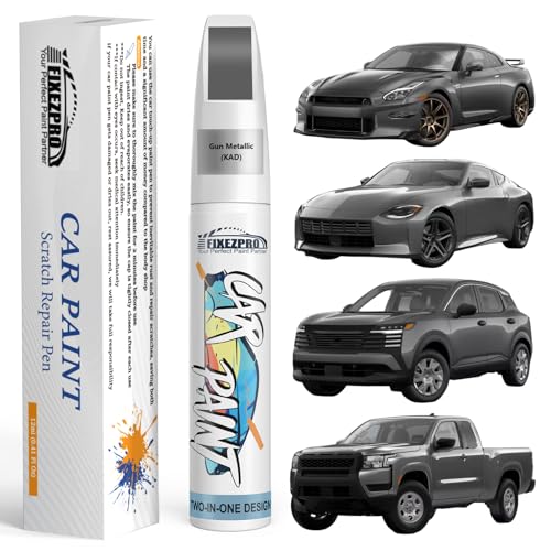 KAD Gun Metallic Touch Up Paint for Nissan (For nissan / Gun Metallic(KAD) Compatible with All Models)