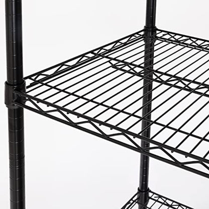 UltraDurable 5 (Black / 5-Tier Shelving, 48" W x 18" D)