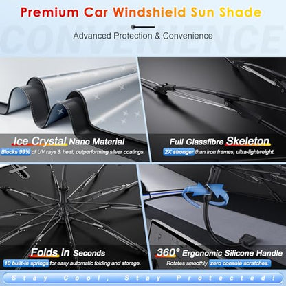 Windshield Sunshade Umbrella for 2021 (for 2021-2026 Bronco Sport)