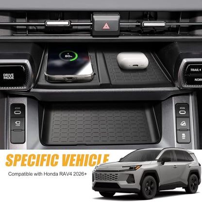for Toyota RAV4 2026 Center Console Organizer Pads (2026 RAV4-3pcs)