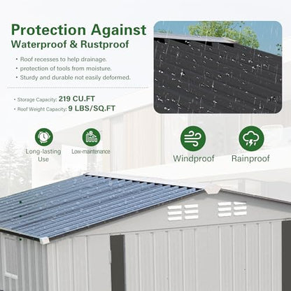 8 x 6 FT Outdoor Storage Shed