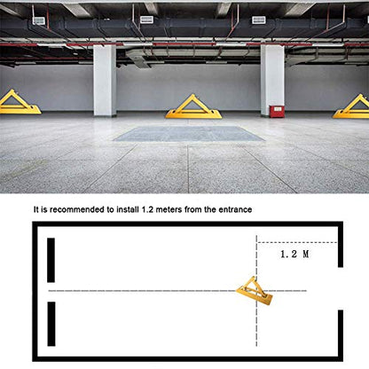 Folding Parking Barrier with Lock