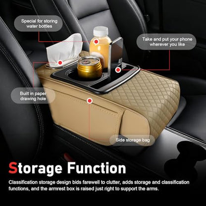 Car Center Console Cover (1 PC / Beige)