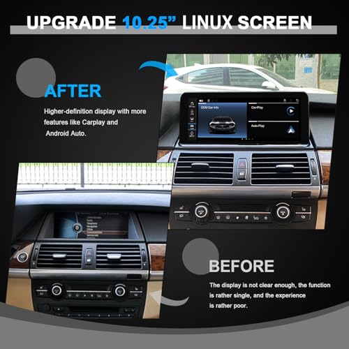10.25" Linux Screen for BMW X5 X6 E70 E71 CIC 2010 (10.25" Vertical E70 E71 Cic Linux)