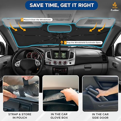 Car Windshield Sun Shade (Medium)