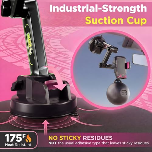 Truck Phone Mount + Dash Pad (Pink)