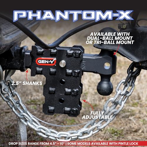 Solid Shank Adjustable Tow Hitch with Tri