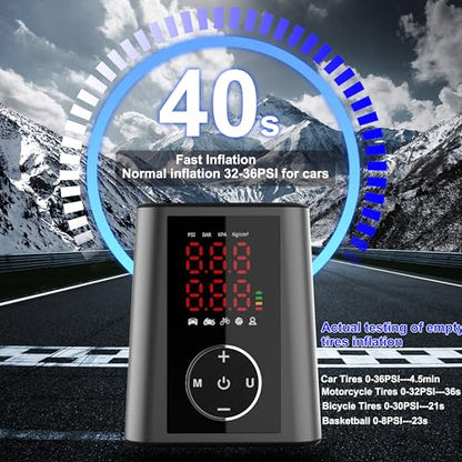 Cordless Car Tire Inflator 150 PSI 20000mAh Portable Air Pump