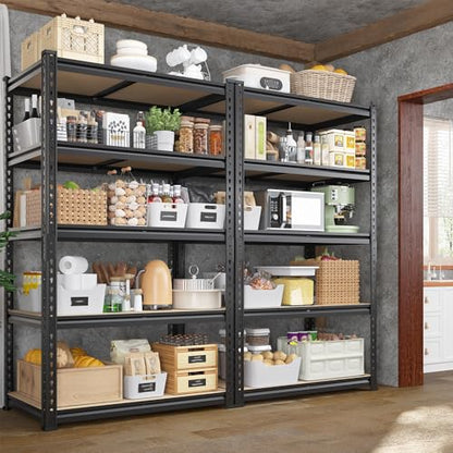 2 Pack Storage Shelves Adjustable and Wobble