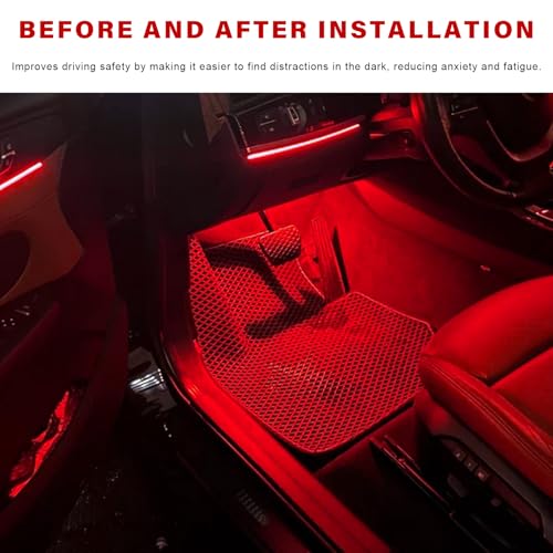 Car LED Strip Light (Red / Cigarette Adapter Plug)