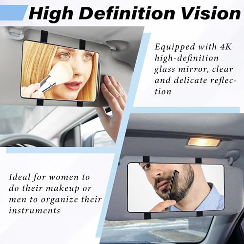 Car Sun Visor Mirror (Black)