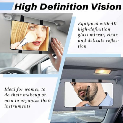 Car Sun Visor Mirror (Black)