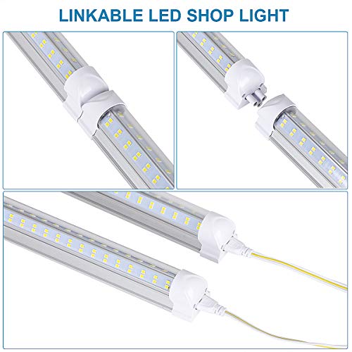 4 Pack Led Shop Lights (4PCS 4FT 4 Row 5000k)
