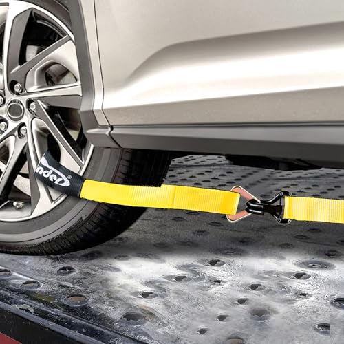 Car Tie Down Straps for Trailers 2" x 10' 4 (Car Tie Down Straps)