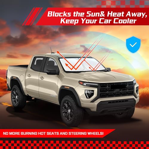 Windshield Sun Shade for GMC Canyon 2023 (for GMC Canyon 2023-2026 2027)