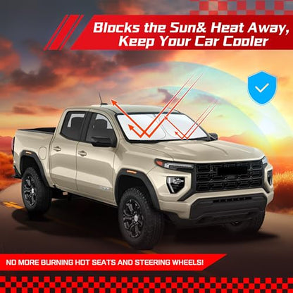 Windshield Sun Shade for GMC Canyon 2023 (for GMC Canyon 2023-2026 2027)