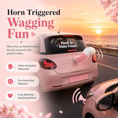Fluffy Car Tail (Pink)