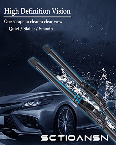 3Pcs Windshield Wipers for Nissan Juke 2011 2012 2013 2014 2015 2016 2017 (22''+14''+12L''(Front & Rear Windshield Wiper))