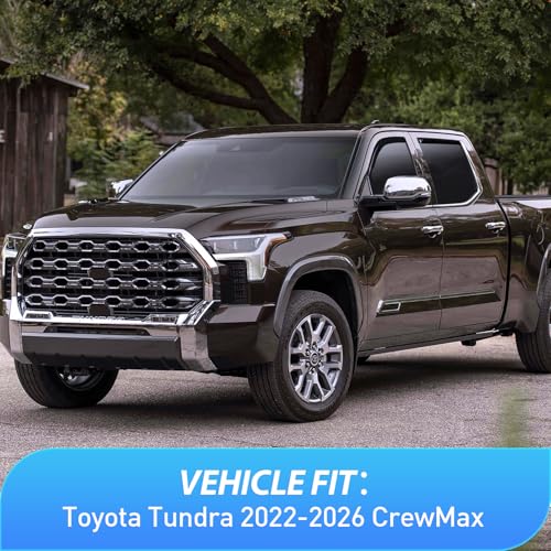 Side Window Deflectors for Toyota Tundra Crew Max 2022 (Toyota Tundra 2022-2026)