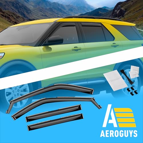 Extra Durable Window Deflectors in (For Ford Explorer 20-26)