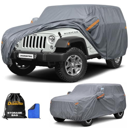 Waterproof Jeep Wrangler 2 Door CJ YJ JK JL (Jeep Car Cover / Custom Fit Jeep Wrangler 2 Door)