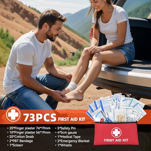 Car Emergency Kit with Portable Air Compressor