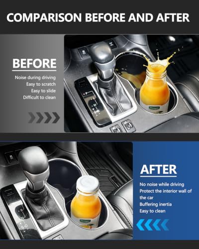 Cup Holder Inserts for Toyota Highlander 2014 (For Toyota highlander 2014-2019)