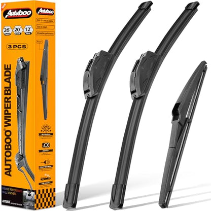 Windshield Wiper Blade Replacement for Toyota Highlander 2008 (26"+20"+12")