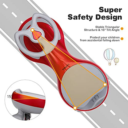 Wiggle Car 2 in 1 Swing Car for Kids (Red)
