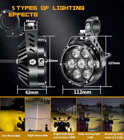 4.5 Inch Motorcycle Auxiliary LED Fog Light (K7-C1U4)