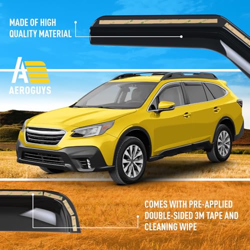 Extra Durable Window Deflectors in (For Subaru Outback 20-25)