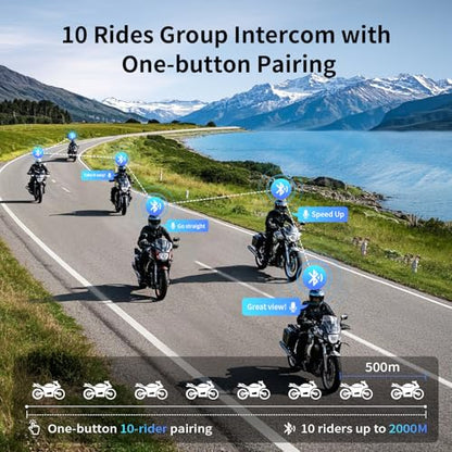 Motorcycle Bluetooth Intercom (M1-S PRO Dual Pack)
