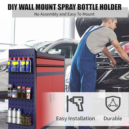4 Pack Wall Mounted Spray Bottle Holder (Black / 4 Pack)