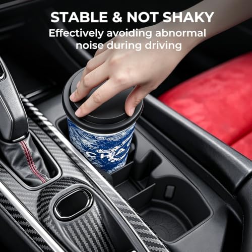 Center Console Cup Holder Inserts for Dodge Charger 2026 2025 2024 (Fit for 2024-2026 Charger)