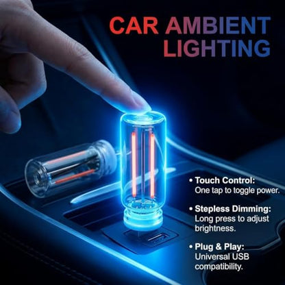 2 PCS USB Car Light