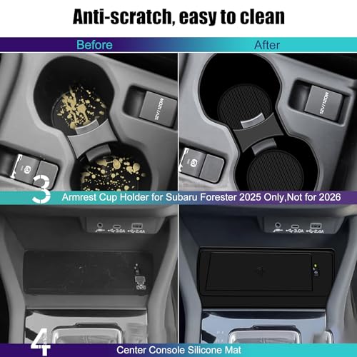 for 2025 Subaru Forester Accessories Center Console Organizer (L-For-2025-forester)